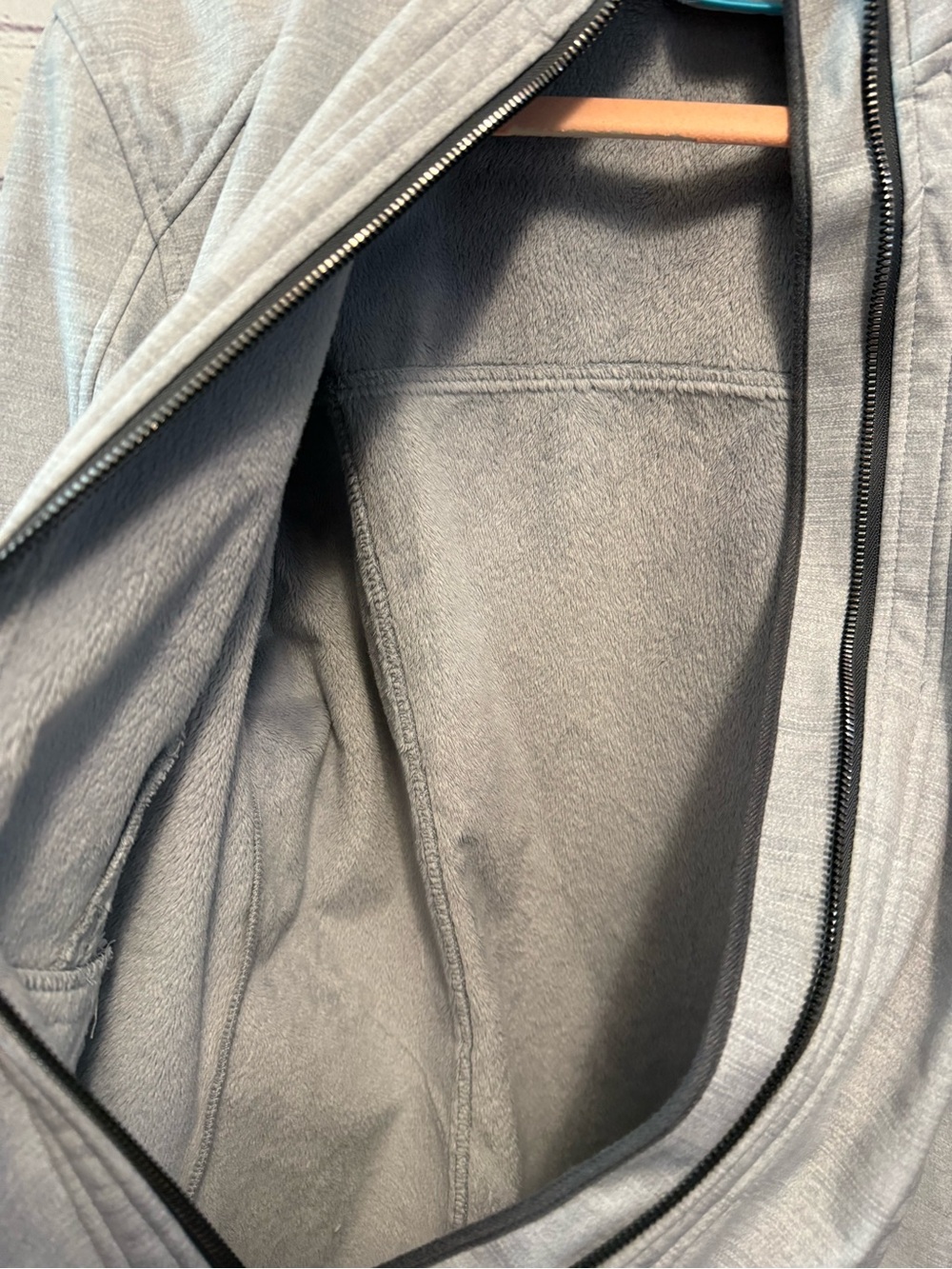 Free Country Light Gray Fleece-Lined Hooded Zip Jacket - Picture 5 of 11